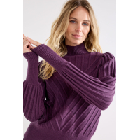 Tramontana Jumper Puff Aubergine Noir